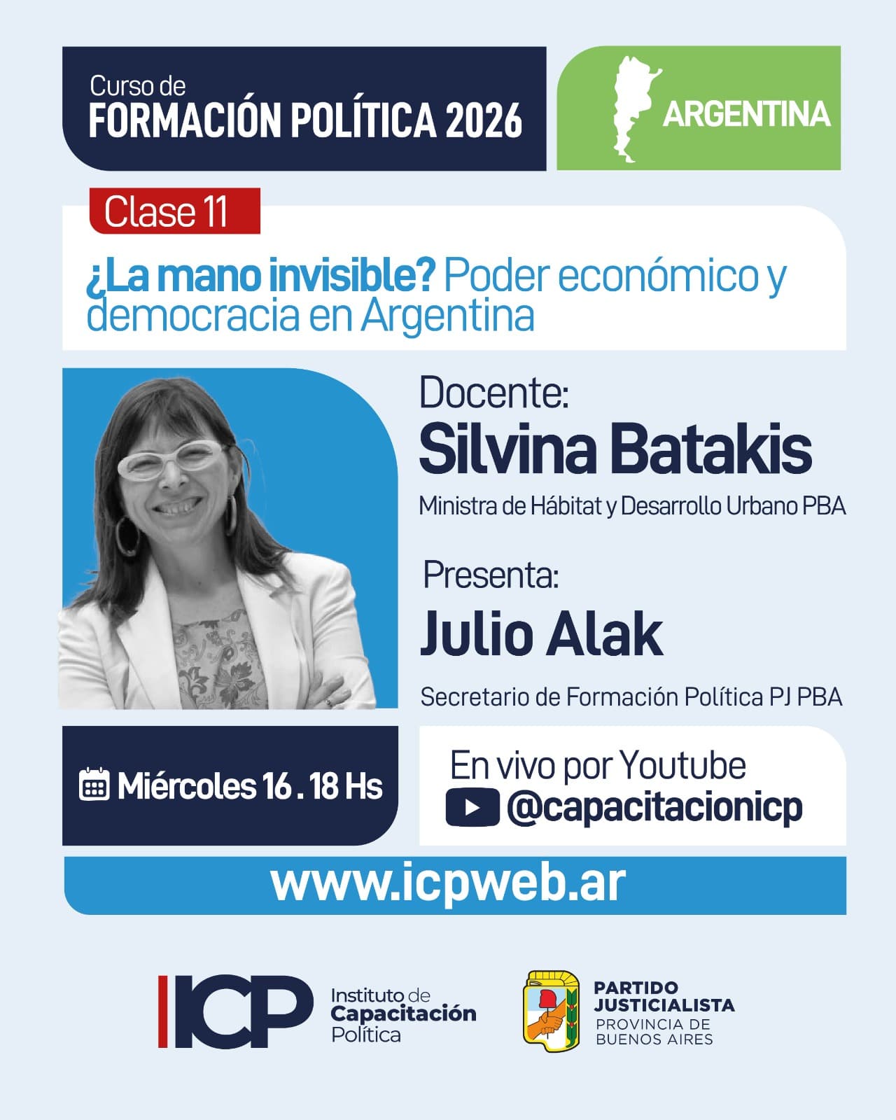 16 de septiembre: Clase 11 del Curso de Formación Política